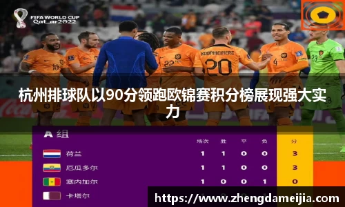 杭州排球队以90分领跑欧锦赛积分榜展现强大实力
